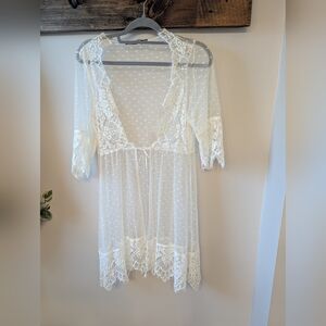 For Love & Lemons Lace Kimono Robe